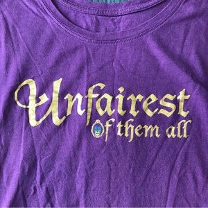 Disney Parks Snow White Evil Queen DARK PURPLE Womens Medium short sleeve shirt